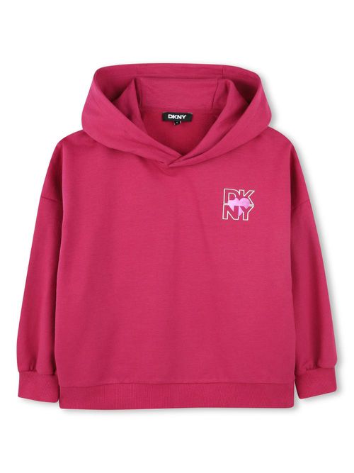 Logo-print hoodie - Pink