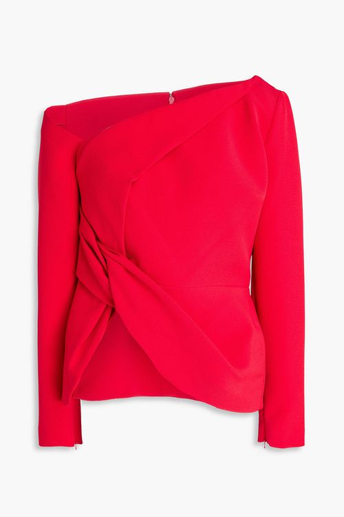 Bellene one-shoulder crepe top - Red - FR 40