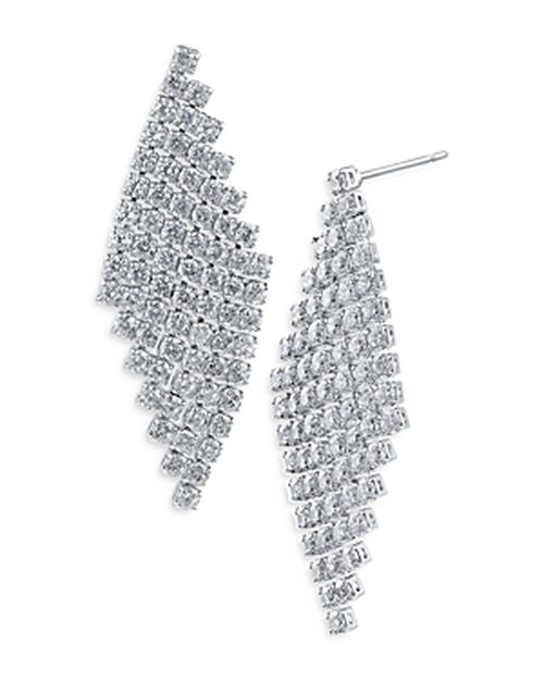 Cz By Mesh Statement Earrings