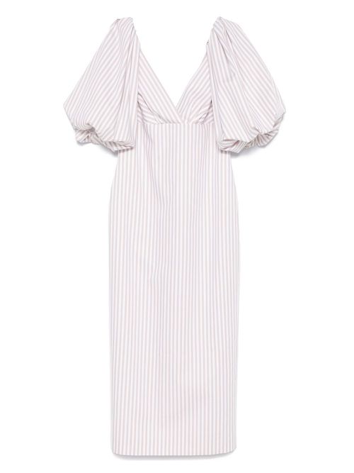 Cotton midi dress - White