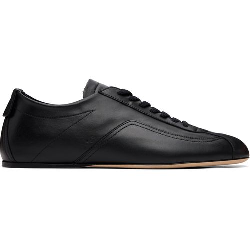 Black Ded Logo Nappa-leather Sneakers