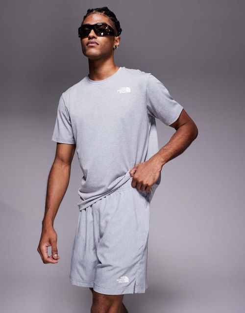 24/7 7" logo shorts in grey