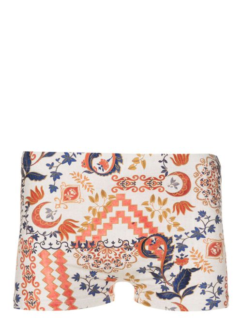 Tijuca botanical-print swimming trunks - White