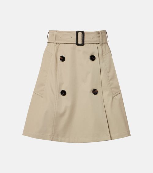 Cotton wrap skirt