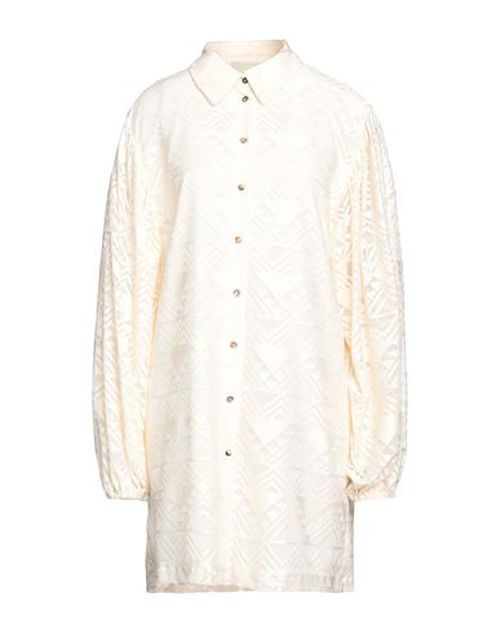 Woman Mini dress Ivory Size M Polyester