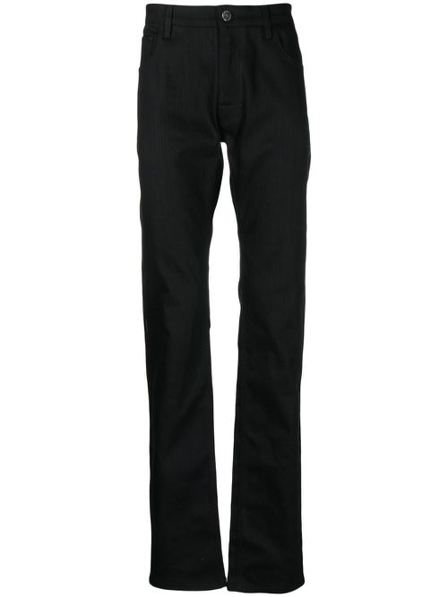 Logo-patch trousers - Black