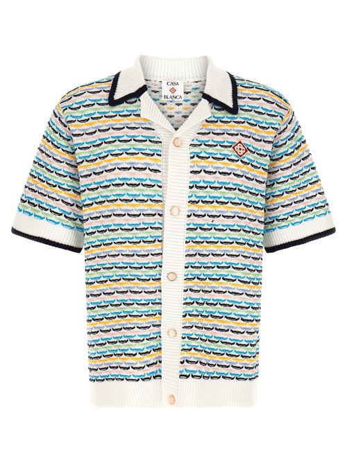 Tuck Stitch Shirt — Multicolor
