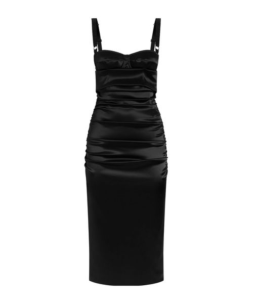 Dolce & Gabbana | ruched satin midi dress