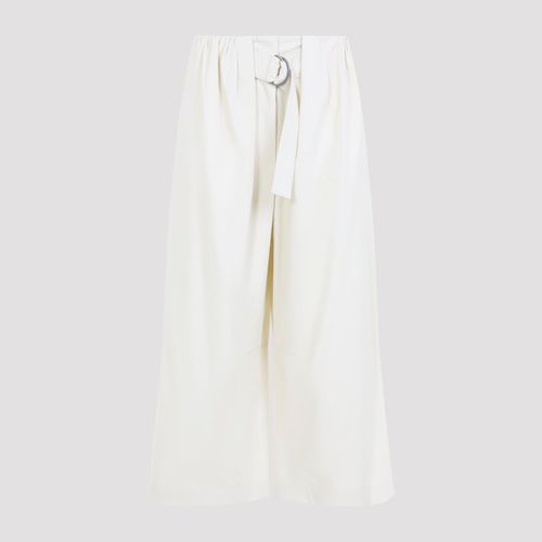 Cropped Belted Trousers for Women