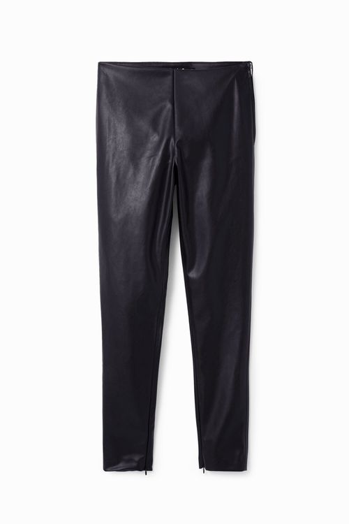 Leather-effect legging