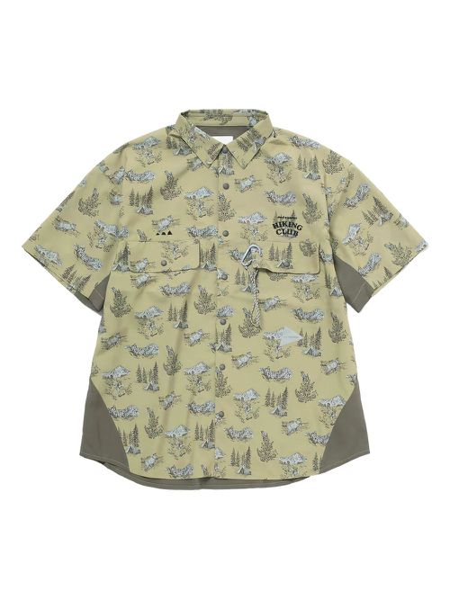 And Wander printed shirt - Green