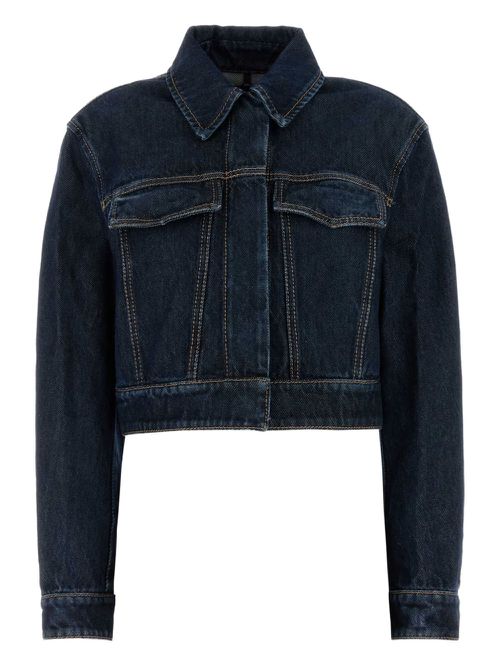 Sportmax cropped denim jacket - Blue