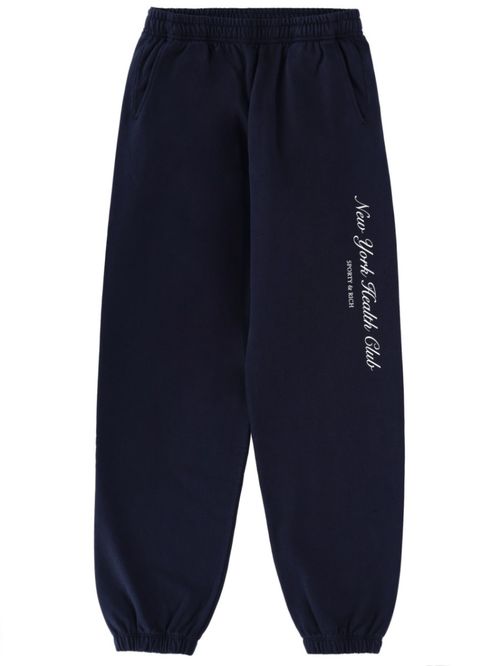 Navy Blue Logo Sweatpants