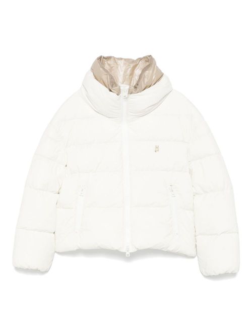Logo plaque jacket - White