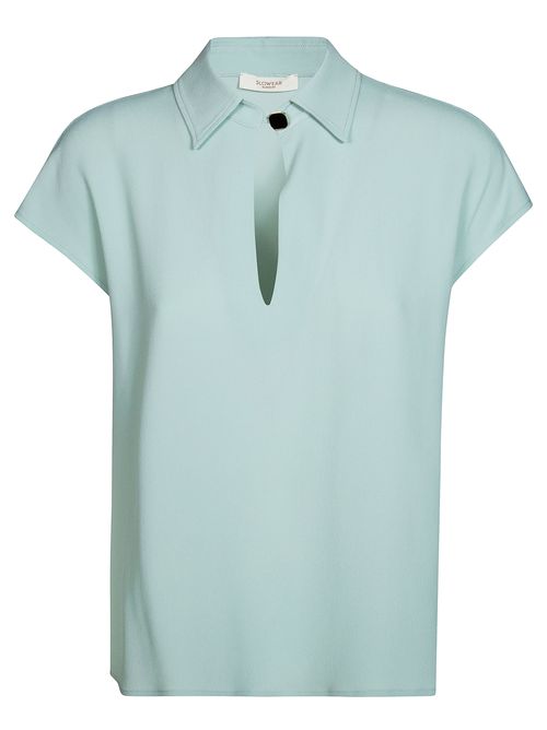 Women's Polo Crepe Mini Shirt