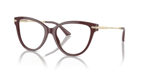 Jimmy Choo JC3001B 5018 Women’s Eyeglasses Burgundy Size 54 (Frame Only) - Blue Light Block Available