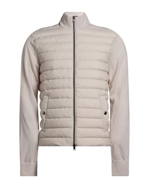 Man Puffer Beige Size 44 Virgin Wool, Silk, Polyamide