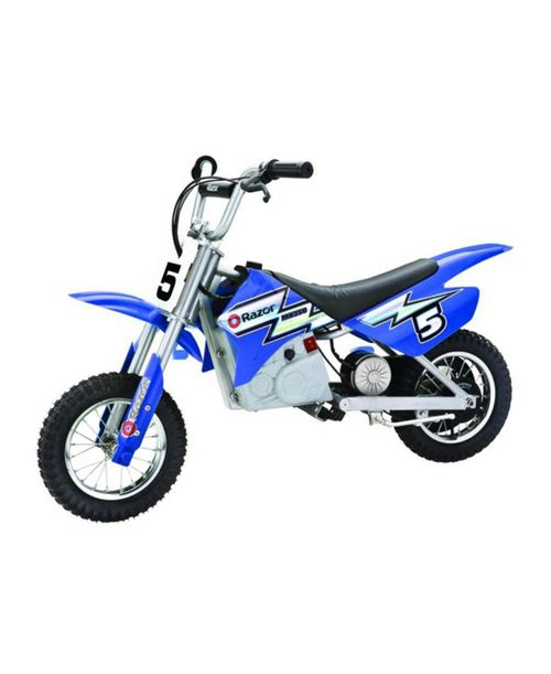 MX350 Dirt Rocket 24V Electric Toy Motocross Motorcycle Dirt Bike, Blue - Blue