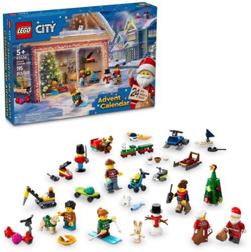 City 2024 Advent Calendar with Miniature Christmas Figures 60436