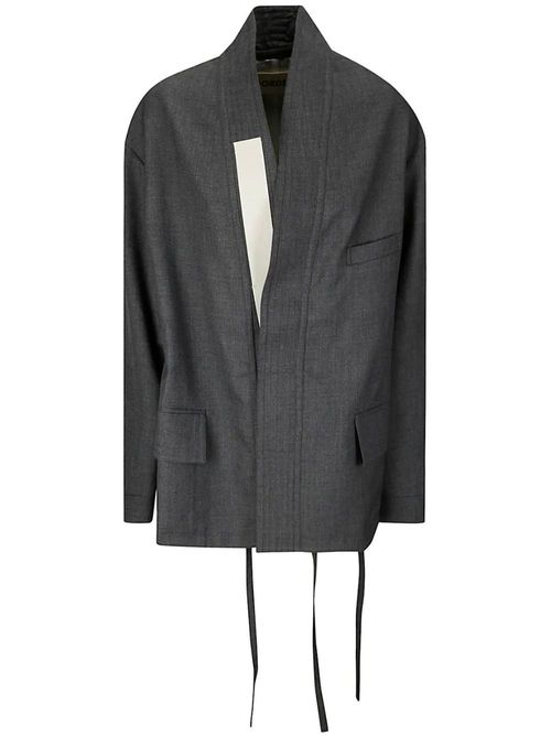 Wrap wool jacket - Grey