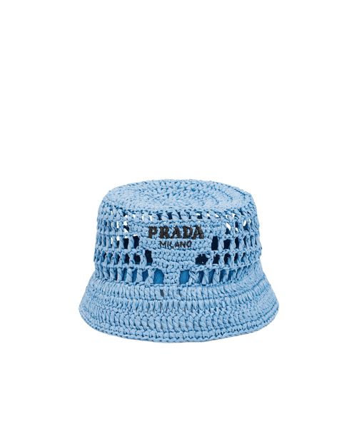 Raffia bucket hat