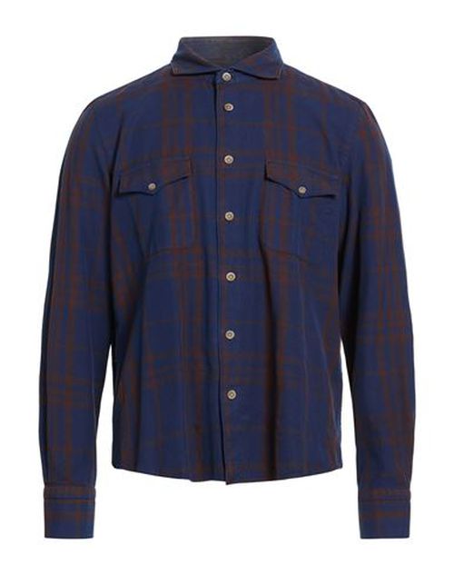 Man Shirt Blue Size XXL Cotton