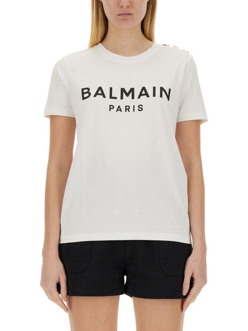 Classic White T-Shirt With Bold Logo