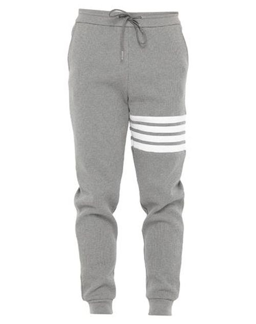 Man Pants Grey Size 0 Cotton, Elastane