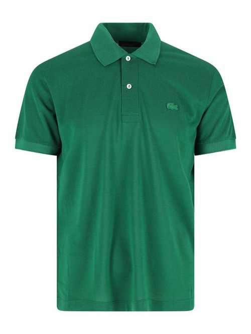 Silk piqu polo shirt