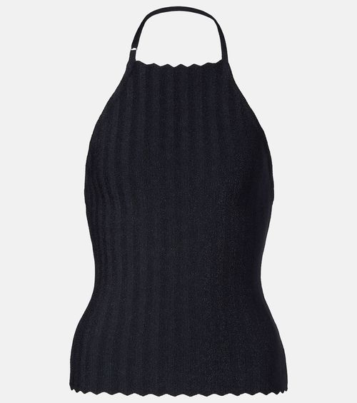 Tablier knitted halterneck top