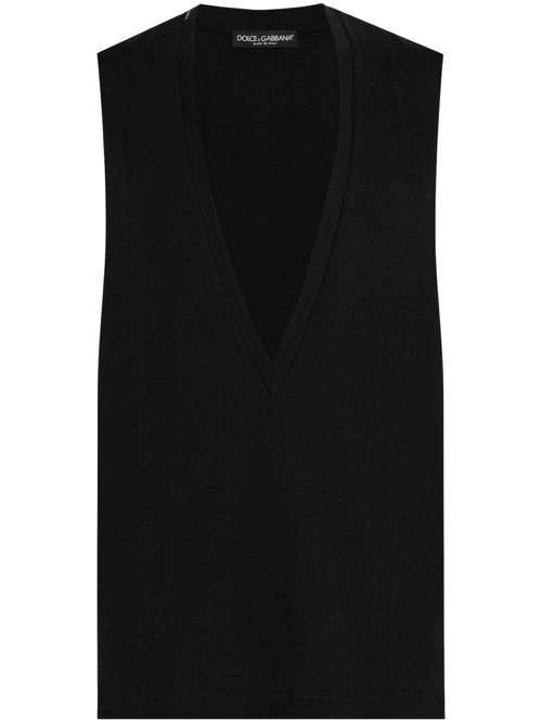 Dolce & Gabbana V-neck vest - Black