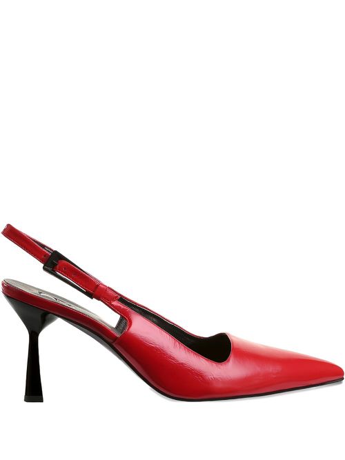 Ruby pointed-toe slingback pumps - Red