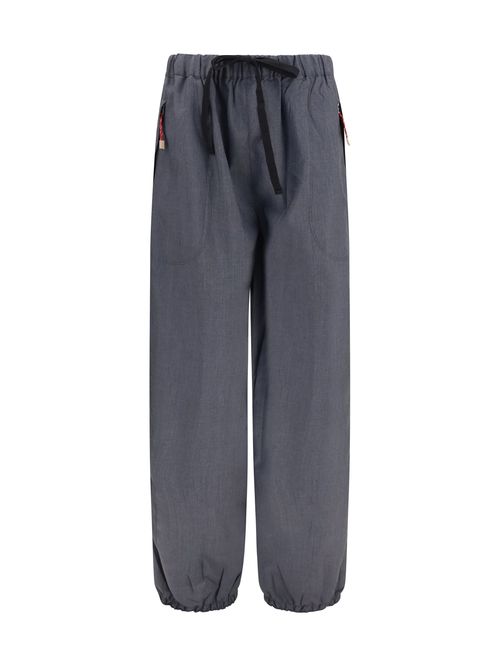 Wool and Mohair Trousers — Gray