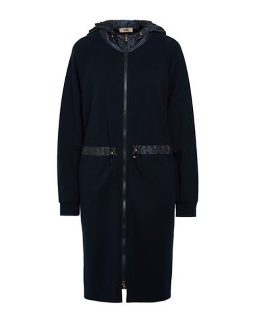 Woman Overcoat & Trench Coat Midnight blue Size 2 Cotton, Polyester