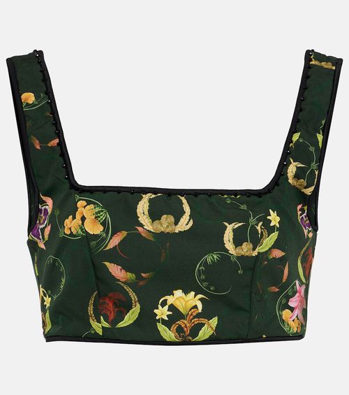 Amanda Marina embroidered crop top