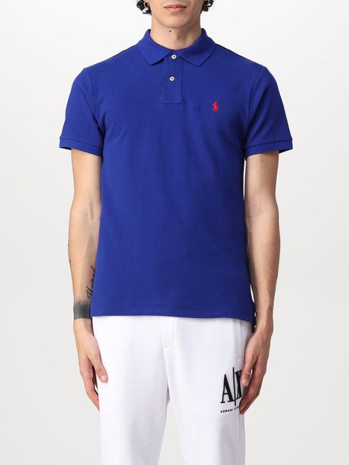 Cotton polo shirt with logo