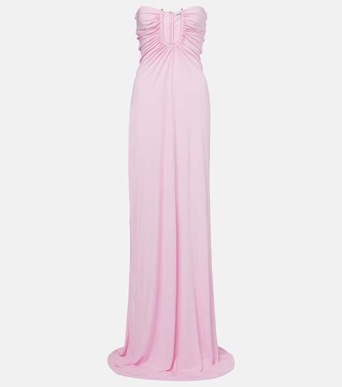 Christopher Esber Arced Palm gathered maxi dress