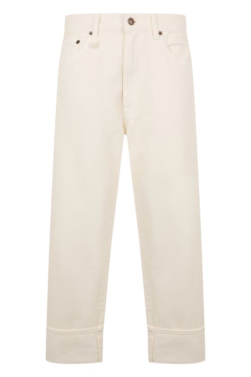 Cropped Denim Pants