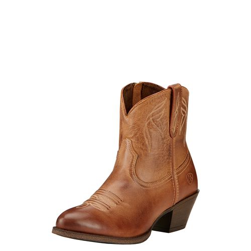 Women's Darlin Western Boots in Burnt Sugar Leather, B Medium Width
