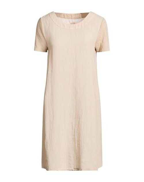 Woman Mini dress Beige Size 10 Linen
