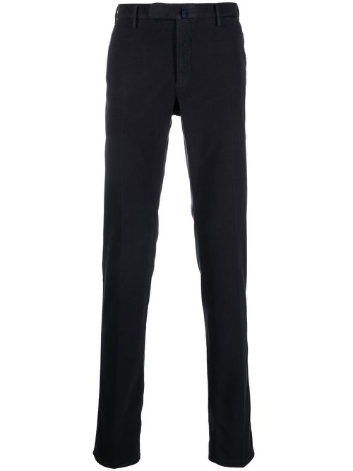 Straight-leg tailored trousers - Blue