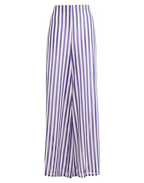 Woman Pants Blue Size 8 Polyester
