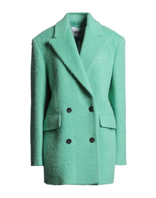 Woman Coat Green Size 6 Virgin Wool, Polyamide, Alpaca wool