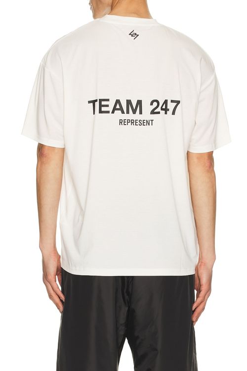 247 Team 247 Oversized Tee in Flat White - White. L also in M, S, XL/1X