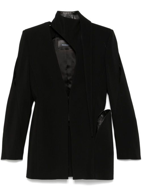 Cut out-detail blazer - Black