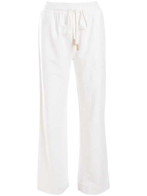 Straight-leg track pants - White
