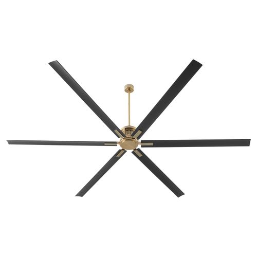 Aged Brass 120" Ceiling Fan from the Zeus Collection