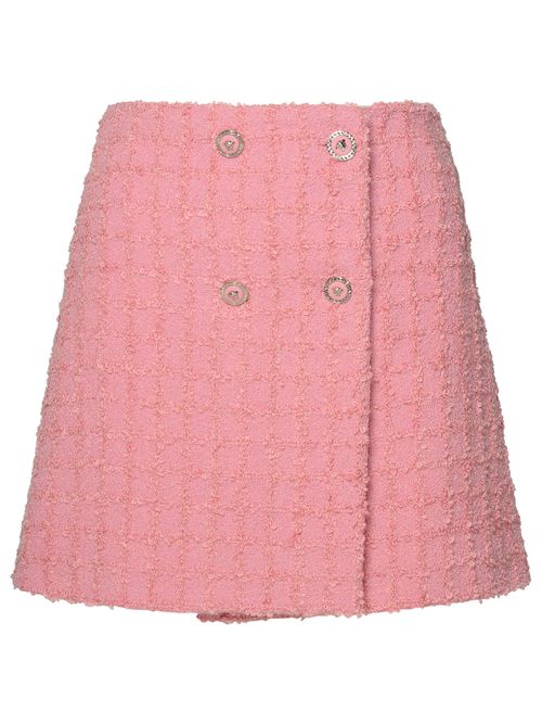 베르사체 여성 Pink Virgin Wool Blend Skirt 1013471 1A100961PR20