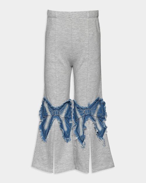 Girl & apos;s Bow-Embellished Flared Pants