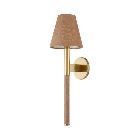 Aged Brass Wall Sconce from the Lindenwood Collection